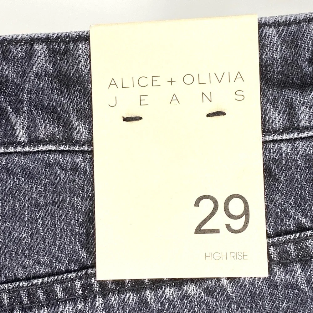 Alice + Olivia Women's Ripped Jean Skirt - 29